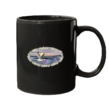 Discover sea beach sunset seagull kitsch flashy magic Mugs