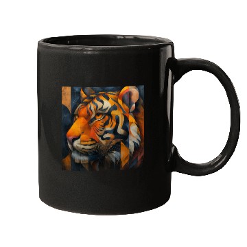 Discover Cubist Tiger Mugs