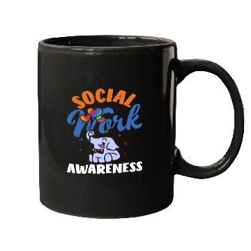 Discover Social Work Awareness Elephant Balloons Mugs