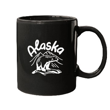 Discover Alaska Bear Adventure Lovers Mugs
