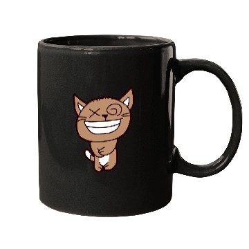 Discover Crazy Cat Weird Funny Eyes Cool Grimace Cartoon Mugs