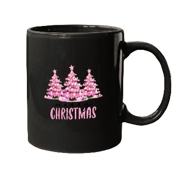 Discover Merry Christmas Letter Xmas Tree Graphic Print Mugs