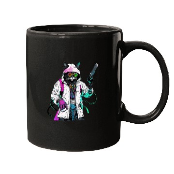 Discover Rastafari Cyberpunk Bad Cat Mugs