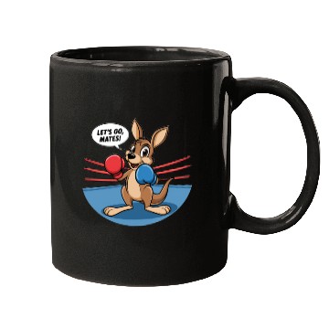 Discover The kangaroo is in a boxing pose Mugs