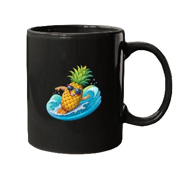 Discover Pineapple Surfer Mugs