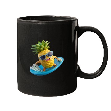 Discover Pineapple Surfer Mugs