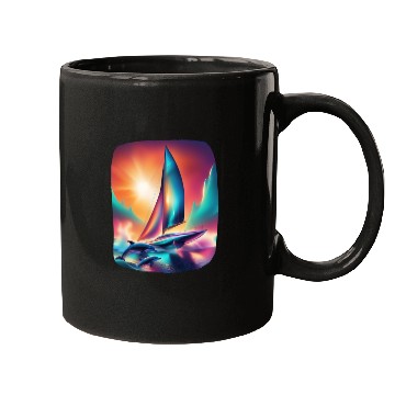 Discover Futuristic AI-Designed Sailing Yacht Mugs