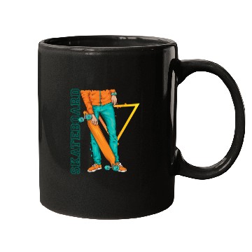 Discover Skateboarding Design for Hardcore Skaters Mugs