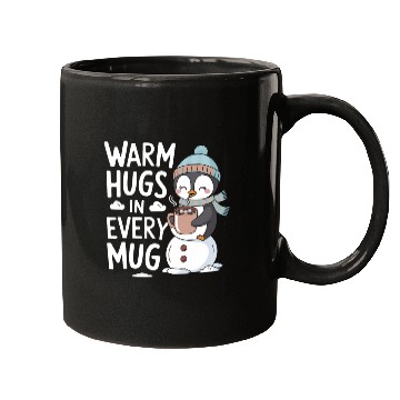 Discover Warm Hugs in Every Mug Cozy Penguin Winter Magic Mugs