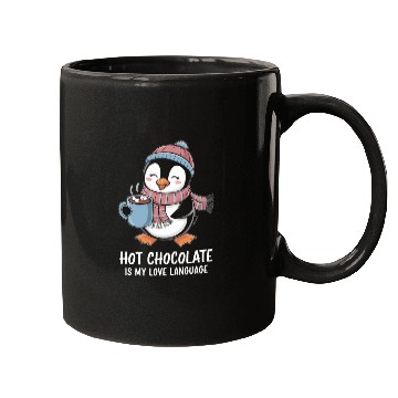 Discover Hot Chocolate Is My Love Language Cute Penguin Mugs