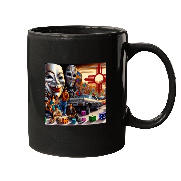 Discover New Mexico Zia Symbol Mugs