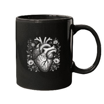 Discover Botanical Heart Artistic Anatomy Mugs
