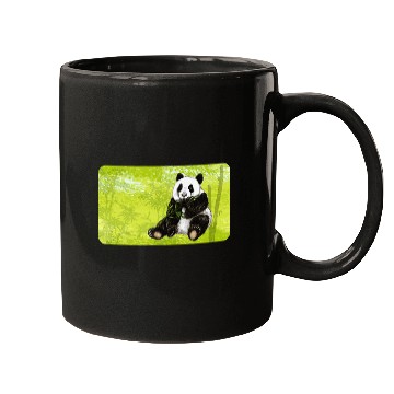 Discover Cute panda bear with bamboo - design for kids Mugs