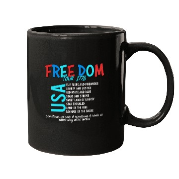 Discover USA Free Dom tour 1776 Mugs