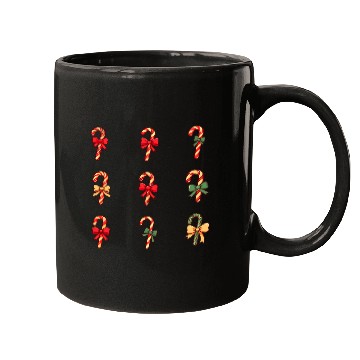 Discover christmas cheer candy cane Mugs
