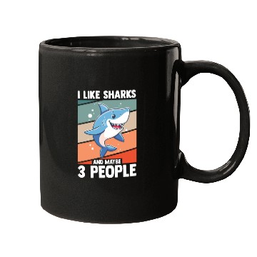 Discover Funny Shark Design | Animal Shark Mugs
