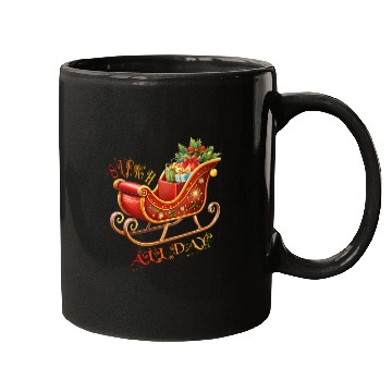 Discover Sleigh All Day/Christmas Mugs