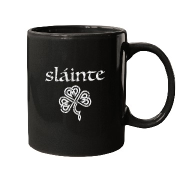 Discover Irish Sláinte Distressed Graphic Celtic Pride Mugs