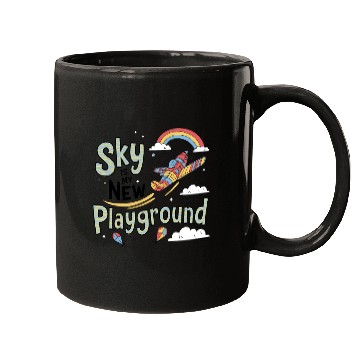 Discover Sky Is My New Playground Mugs