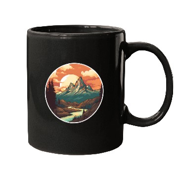 Discover Nature Hiking Landscape Mugs