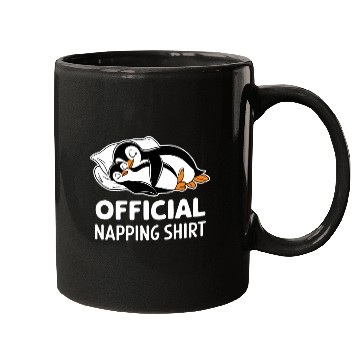 Discover Official Napping Mugs Cute Penguin Design