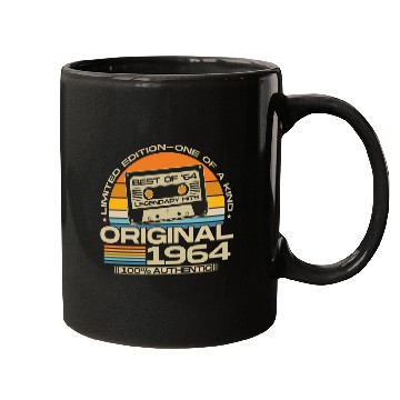 Discover Vintage 1964 Retro 60th Birthday Gift Mugs
