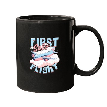 Discover First Solo Flight Pilot Mugs