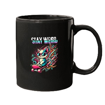 Discover Stay weird Mugs