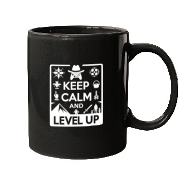 Discover Keep Calm and Level Up Mugs
