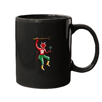 Discover Happy Devil with a Flower Mugs