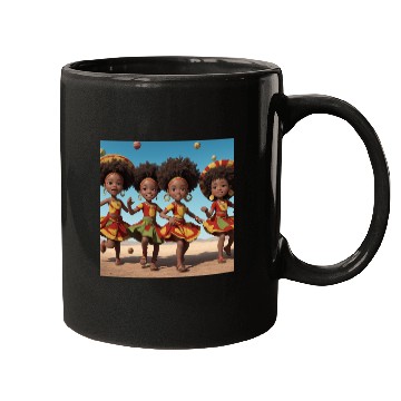 Discover Animated African kids dancing Mugs