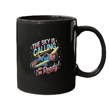 Discover The Sky Is Calling My First Plane Ride Mugs