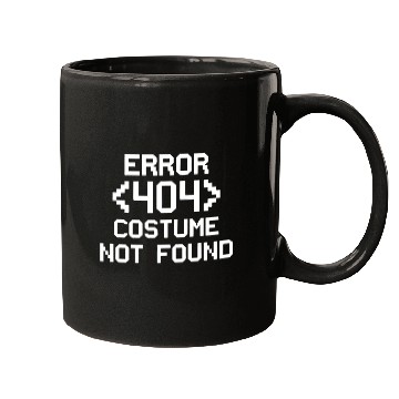 Discover Error 404 Costume Not Found Funny christmas day Mugs