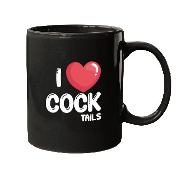 Discover Funny I Love Cocktails 2 Mugs