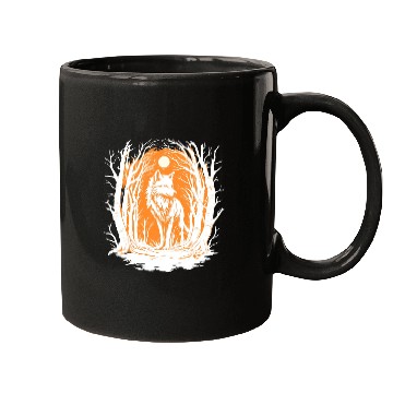 Discover Wolf in Forest Mugs