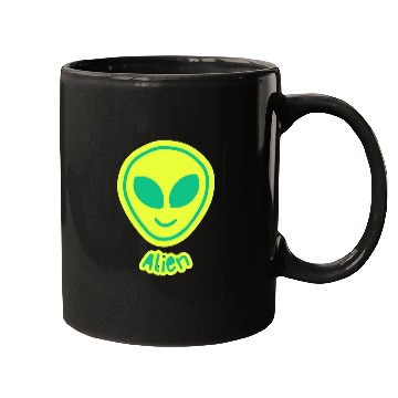 Discover green alien Mugs