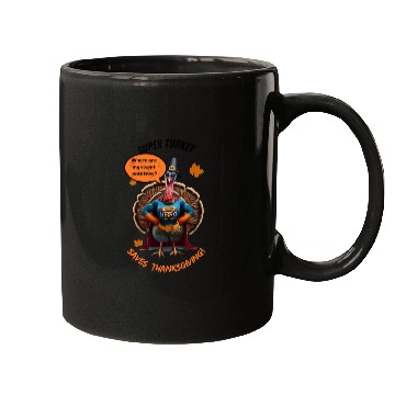 Discover Super Turkey Saves Thanksgiving Mugs