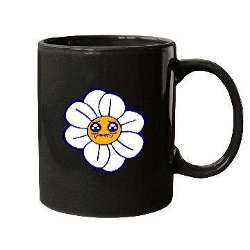 Discover Sweet Flower Sad Face Weeping Spring Summer Crying Mugs