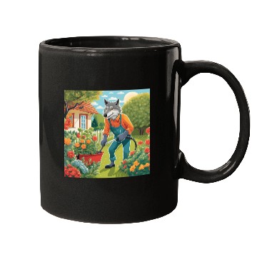 Discover The Lone Wolf Tends His Garden Mugs
