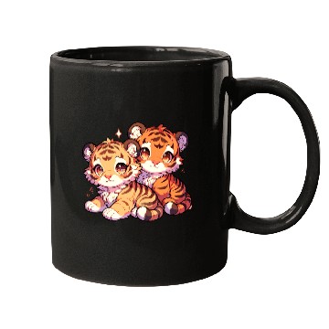 Discover Adorable Baby Tiger Cubs Artwork - Cute and Mugs