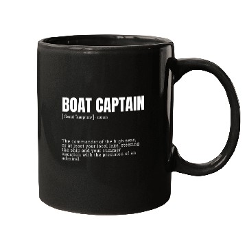 Discover Boat Captain Definition Commander of High Seas Mugs