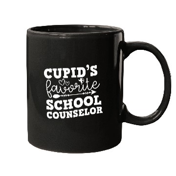 Discover Cupid's favorite school Counselor Valentine's day Mugs