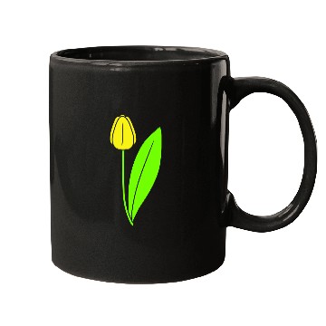 Discover Yellow Tulip Beautiful Flower Pretty Spring Summer Mugs