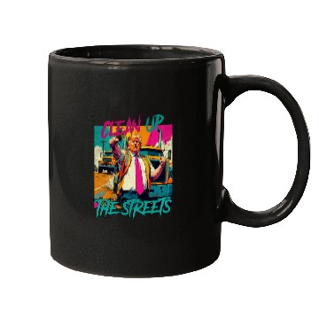 Discover Clean up the streets Trump vintage Mugs