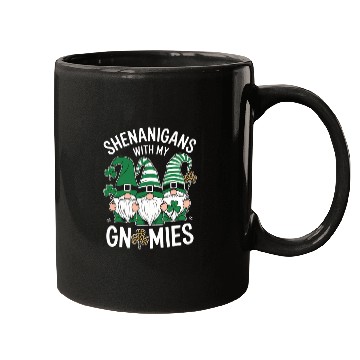 Discover St Patricks Day Lucky Shamrock Leopard Gnomes Mugs