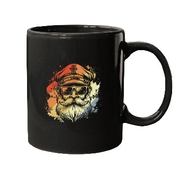 Discover Retro Sailing Captain Drawing Mugs