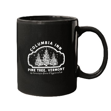 Discover Columbia Inn Pine Tree Vermont White Christmas Mugs
