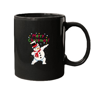 Discover Fun Dabbing Snowman Christmas Mugs
