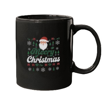 Discover Gothic Christmas Sweater with Cubical Elements Mugs