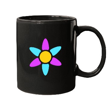 Discover Small Daisy Flower Decorative Yellow Purple Design Mugs